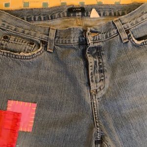 Vintage J crew collection patched denim jeans. 4